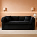 79Inch Convertible Sofa Bed Black Luxurious Comfort