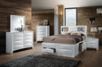 Furniture Ireland Wood 5-Piece Bedroom Set Bed W/Storage, Chest, Dresser, and 2 Nightstands