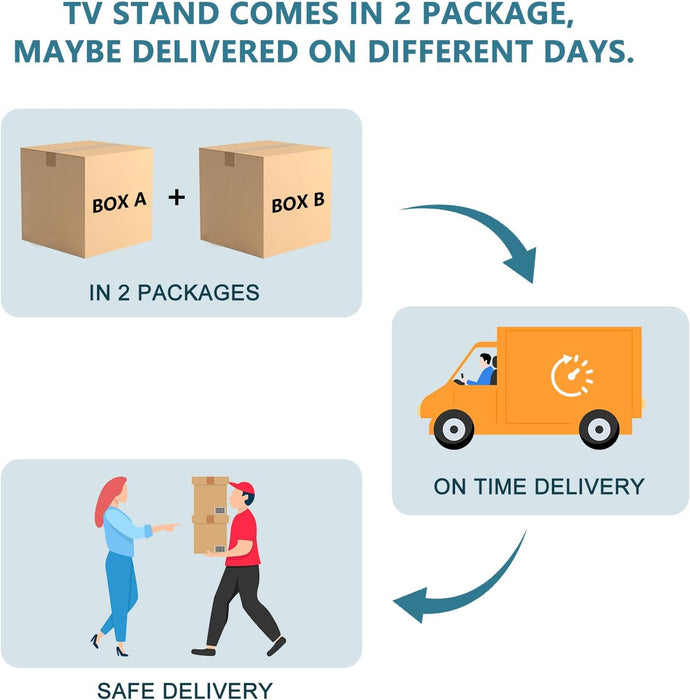 TV Stand for 80 Inch Tvs, LED Entertainment Center with Power Outlet, Farmhouse TV Stand W/Drawers & Sliding Barn Door, Media Console with Storage Cabinets for Living Room, White&Brown