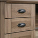 Harbor View Computer Desk, 66.14"D X 66.14"W X 30.28"H , Salt Oak Finish