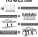 12X20 Pop up Canopy Tent - Gazebo, Party Tents for Parties, Carpas Para Fiestas, Large Outdoor Popup Patio Screened Gazebos, Shelter Tents with Net for Backyard, Commercial,Darkgrey