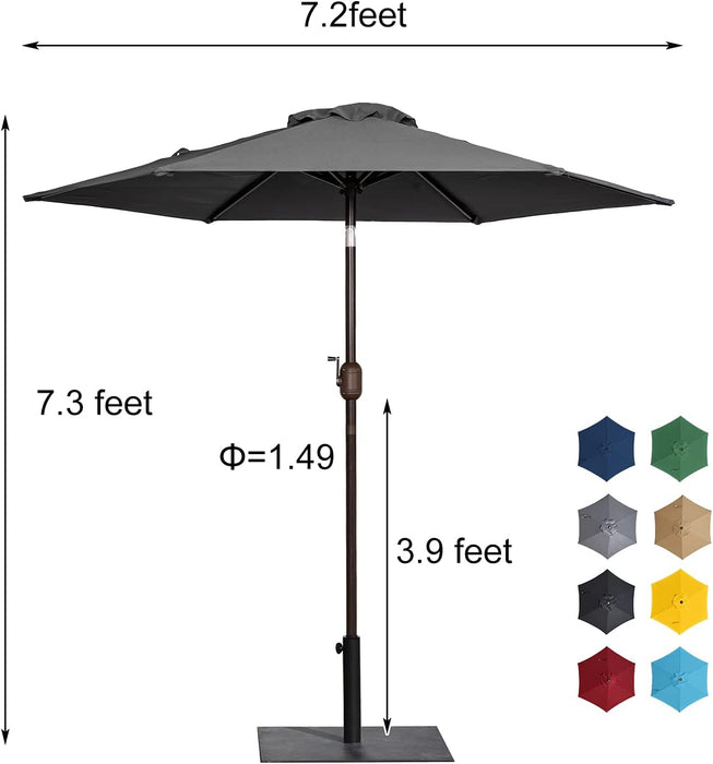 Patio Umbrella, Outdoor Umbrella with Crank