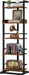Rustic Brown 5 Tier IndustrialStrength Wood Bookshelf