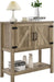 Sofa Table Console Table,Coffee Bar Cabinet,31.5 L X 13.8 D X 34.65 H Entryway Table with 2 Storage Cabinets,Farmhouse Foyer Table,Buffet Sideboard for Kitchen,Hallway (Rustic Brown)