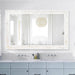 30 X 48 Inch Bathroom Mirror, White Large Mosaic Vanity Mirrors