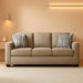 Deltona Contemporary Queen Beige Sofa Sleeper MemoryFoam