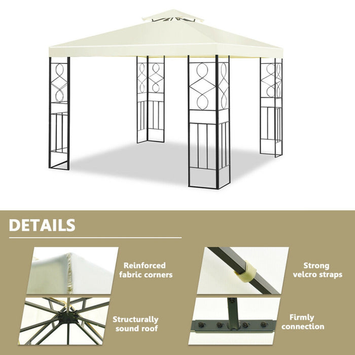 2 Tiers 10 X 10 Feet Patio Gazebo Canopy Tent