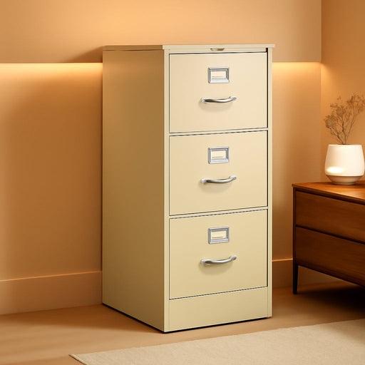 4-Drawer Filing Cabinet - 310 Series Full-Suspension Legal File Cabinet, 26-1/2-Inch, Putty (314CPL)