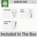 Indoor 46 Inch Brushed Nickel LED Ceiling Fan