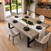 71''Industrial Dining Table for 6-8 People，Large Kitchen Table