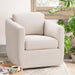 Beige 360 Swivel Armchair Deluxe Pillowtop Comfort