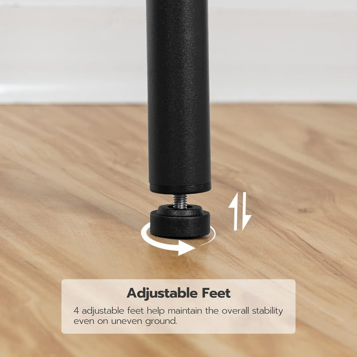 Bar Stools, Set of 2 Bar Chairs, Kitchen round Height Stools with Footrest, Breakfast Bar Stools, Sturdy Steel Frame, for Dining Room, Kitchen, Party, Easy Assembly, Greige BG03BY01