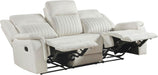 Mnul Double Reclining Sof, Polished Microfiber Upholstered 3 Seter Mnul Sof Recliner for Living Room, Wll Hugger, Esy ssembly, Beige
