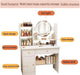 Dressing Table,Makeup Table with Drawers, Vanity Desk with Mirror and Led Lights,3 Lighting Mode,Makeup Vanity Desk,Multifunctional Makeup Writing Desk for Bedroom (80CM)