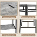 Dining Table Set for 4, Kitchen Table with Upholstered Bench and 2 Chairs, Kitchen Table and Chairs Set for Small Space, Apartment, Grey
