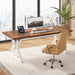 70.8-Inch Large Executive Desk, Modern Computer Office Desk, Wooden Writing Desk Study Table for Home Office