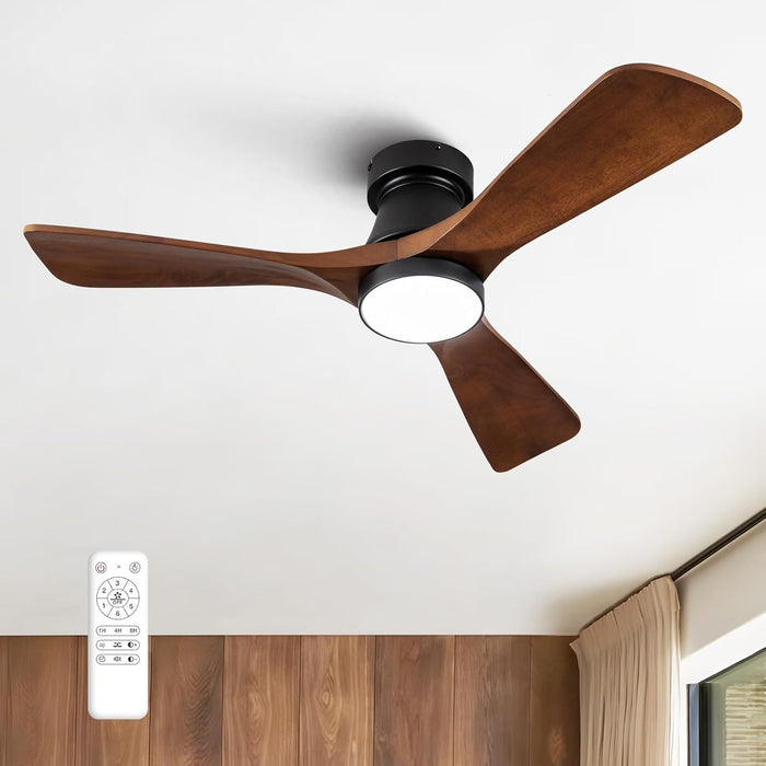 Contemporary Architectural 42 Inch Wooden Ceiling Fan