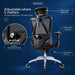 Ergonomic Office Chair with Rollerblade Wheels, Lumbar Support| High Back Chair with Breathable Mesh | Thick Seat Cushion