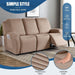 Recliner Sofa Slipcover, 3 Pieces Polyester Fabric Stretch Sofa Covers for 3 Seat Reclining Couch, Soft Washable Furniture Protector with Pockets (3 Seat, Khaki)