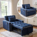 Blue Convertible Sleeper Chair Sofa Bed Apartments