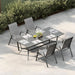 Patio Chairs Set of 4, Stackable Chairs with High Back for Backyard