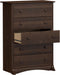 Espresso 5-Drawer Chest with Wide Top