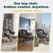 Dark Grey ExtraLarge Oversized Ottoman Reclining Chair