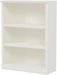 43 Inch Tall Bookcase, White 3-Tier Shelves Bookshelf Open Storage