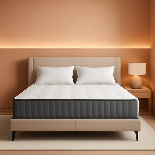 Serene 10 Inch King Hybrid Mattress, Premium Cooling Gel Memory Foam & Pocketed Coils for Spine Alignment & Pressure Relief, Medium Firm Feel, Fiberglass-Free, Certipur-Us Certified, Made in USA