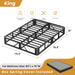 Box Springs King Size 10 Inch, High Profile King Box Spring 3500 Lbs Black Heavy Duty Metal Mattress Foundation with Easy Clean Fabric Cover, Easy Assembly