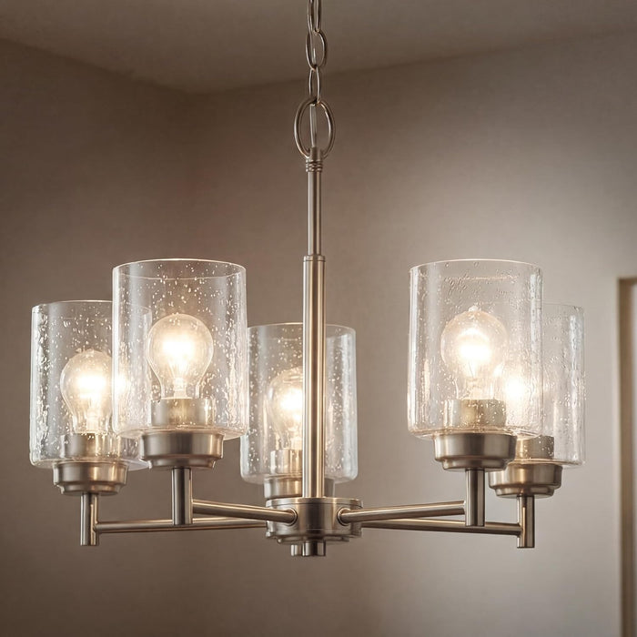Winslow 19.75 Inch Brushed Nickel Chandelier Lighting