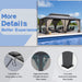 12x20 Ft Hardtop Gazebo With Double Roof NettingCurtains