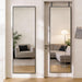 47"X14" Full Length Door Mirror, Full Body Mirror, Black