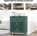 Farmhouse Buffet Cabinet, 2 Door 2 Drawer Sideboard Storage Cabinet