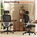 Ergonomic Office Chair, High Back Home Desk Chair with Flip-Up Arms, 3D Headrest, 90-120° Tilt and Wide Cushion Seat, Big and Tall Computer Chairs for Man Woman, Mesh Chair -Midnight Cloud