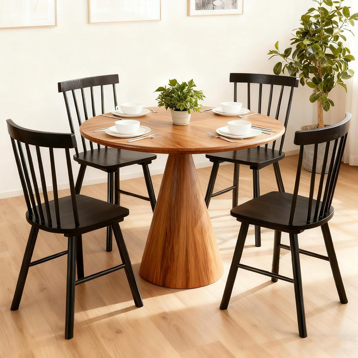 Windsor Dining Chairs Set of 4,Spindle Back Dining Chairs