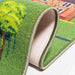 Children's Playhouse Rug SevenFootNineInch X TenFoot Green