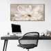 Framed Abstract Wall Art Gold Pictures Wall Decor Line Painting on Canvas 20"X 40" Contemporary Floral Artwork for Living Room Office Bedroom Aesthetic