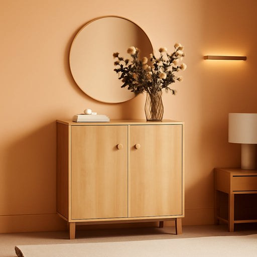 Sideboards Buffet Cabinet Wide Credenza Buffet Table with Adjustable Shelf, Modern Kitchen Accent Cabinet with Storage Compartments for Dining Room Living Room, Hallway, Oak Brown