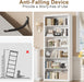 Bookcase and Bookshelves, 28" W Tall Bookshelf, White | Elegant Design, 6 Tiers Spacious Book Storage, Freestanding Book Organizer, Display Library Shelf