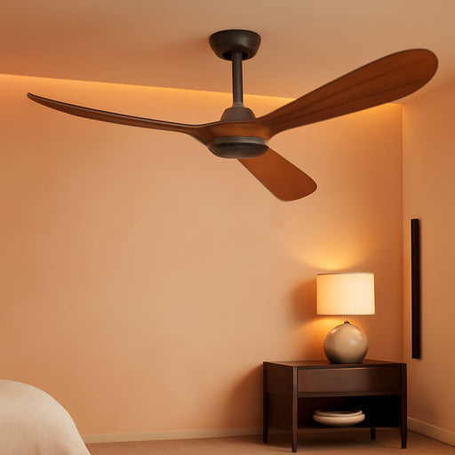 Precision Engineered Solid Wood Ceiling Fan Walnut
