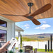 Precision Engineered Solid Wood Ceiling Fan Walnut