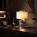 Marble Table Lamp Cordless Stone Lamps Rechargeable, Calacatt Viola Lamp