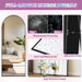Floor Mirror, 46"×86" Full Length Mirror with Stand for Bedroom Living Room, Black