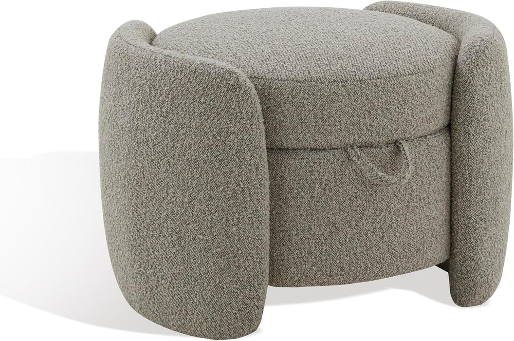 Couture Collection Danianna Light Brown Boucle Storage Ottoman (Fully Assembled)