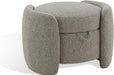 Couture Collection Danianna Light Brown Boucle Storage Ottoman (Fully Assembled)