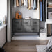 Dark Grey Dresser with 5 Drawers