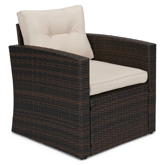 Barrada Rattan 7 - Person Seating Group with Cushions