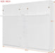 Dual Twin Size Murphy Bed, Twin Wall Beds with Cabinets and Shelves, White