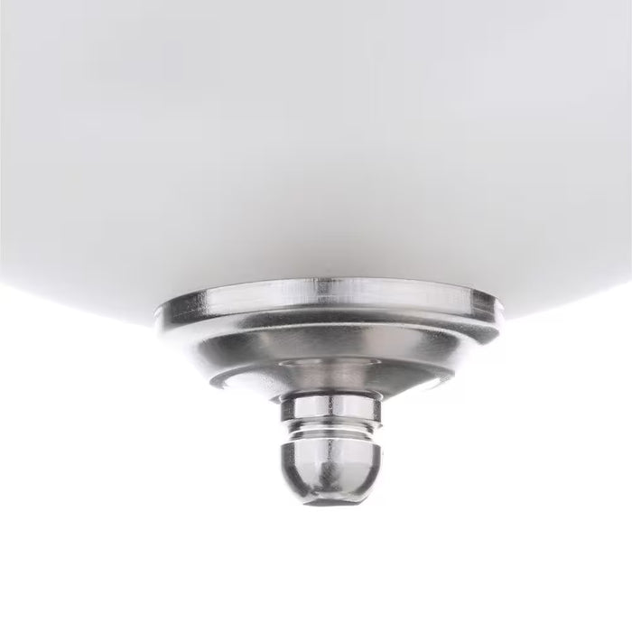 13 In. 2-Light Brushed Nickel Flush Mount